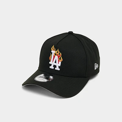New Era Los Angeles Dodgers MLB 9FORTY A-Frame Flames Snapback Hat