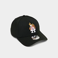 New Era Los Angeles Dodgers MLB 9FORTY A-Frame Flames Snapback Hat
