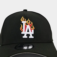 New Era Los Angeles Dodgers MLB 9FORTY A-Frame Flames Snapback Hat