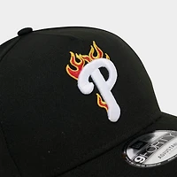 New Era Philadelphia Phillies MLB 9FORTY A-Frame Flames Snapback Hat