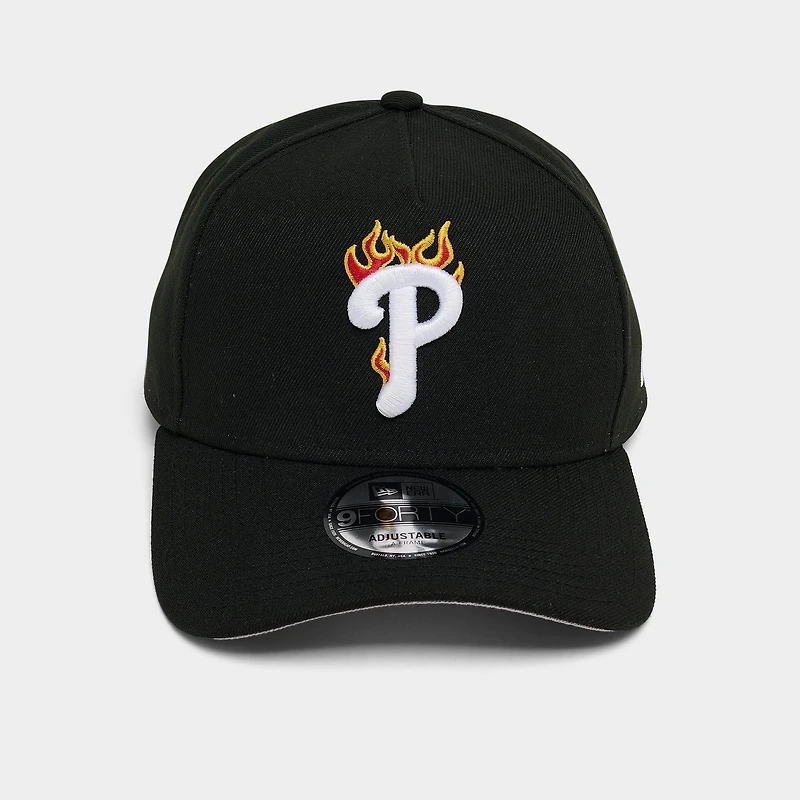 New Era Philadelphia Phillies MLB 9FORTY A-Frame Flames Snapback Hat
