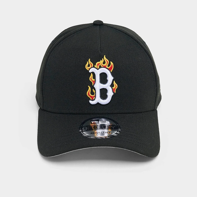 New Era Boston Red Sox MLB Flames 9FORTY A-Frame Snapback Hat
