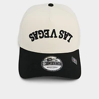 New Era Las Vegas Raiders NFL 9FORTY A-Frame Upside Down Wordmark Snapback Hat