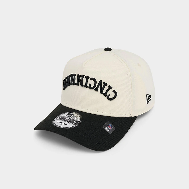 New Era Cincinnati Bengals NFL 9FORTY A-Frame Upside Down Wordmark Snapback Hat