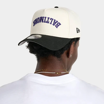 New Era Baltimore Upside Down 9FORTY A-Frame Snapback Hat