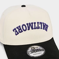 New Era Baltimore Upside Down 9FORTY A-Frame Snapback Hat