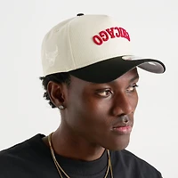 New Era Chicago Bulls NBA 9FORTY A-Frame Upside Down Wordmark Snapback Hat