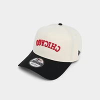 New Era Chicago Bulls NBA 9FORTY A-Frame Upside Down Wordmark Snapback Hat