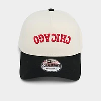 New Era Chicago Bulls NBA 9FORTY A-Frame Upside Down Wordmark Snapback Hat