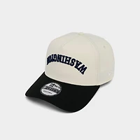 New Era Washington Wizards NBA 9FORTY A-Frame Upside Down Wordmark Snapback Hat