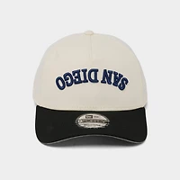 New Era San Diego Padres MLB Upside Down Wordmark 9FORTY A-Frame Snapback Hat