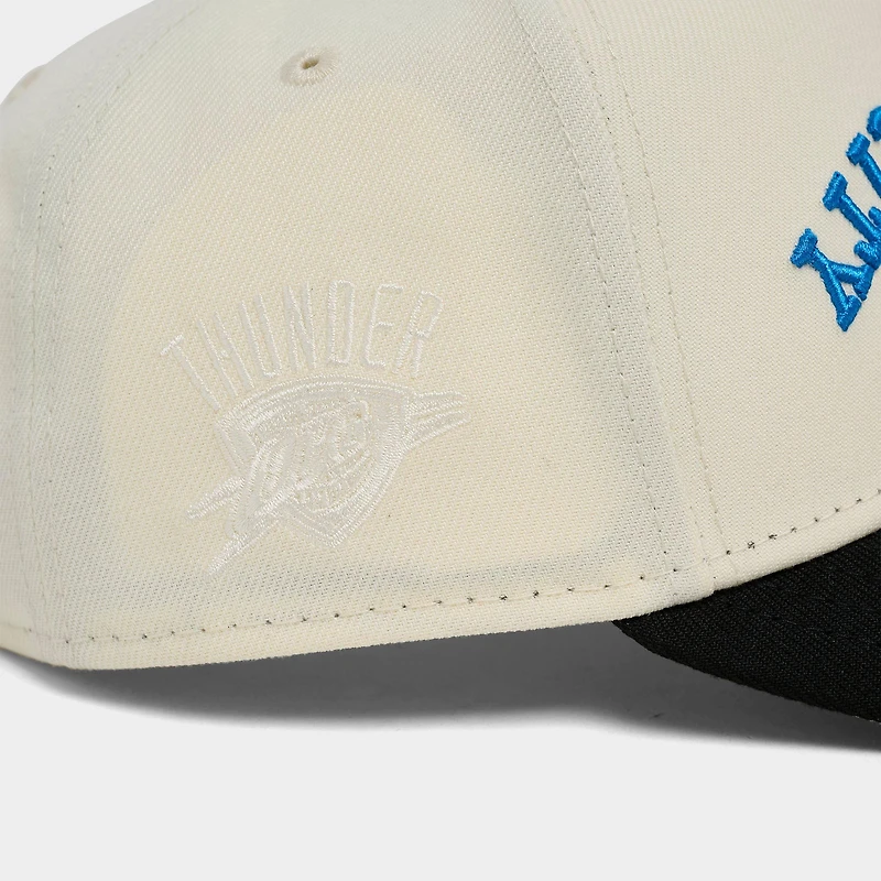 New Era Oklahoma City Thunder NBA 9FORTY A-Frame Upside Down Wordmark Snapback Hat