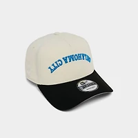 New Era Oklahoma City Thunder NBA 9FORTY A-Frame Upside Down Wordmark Snapback Hat