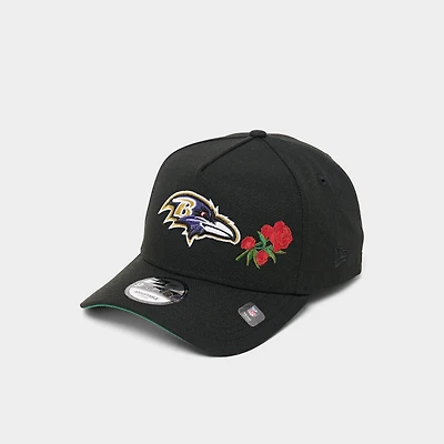 New Era Baltimore Ravens NFL 9FORTY Rose Logo Snapback Hat