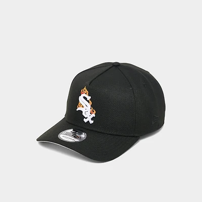 New Era Chicago White Sox MLB Flame Logo 9FORTY A-Frame Snapback Hat