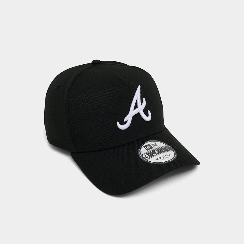 New Era Atlanta Braves MLB 9FORTY A-Frame Monochrome Snapback Hat