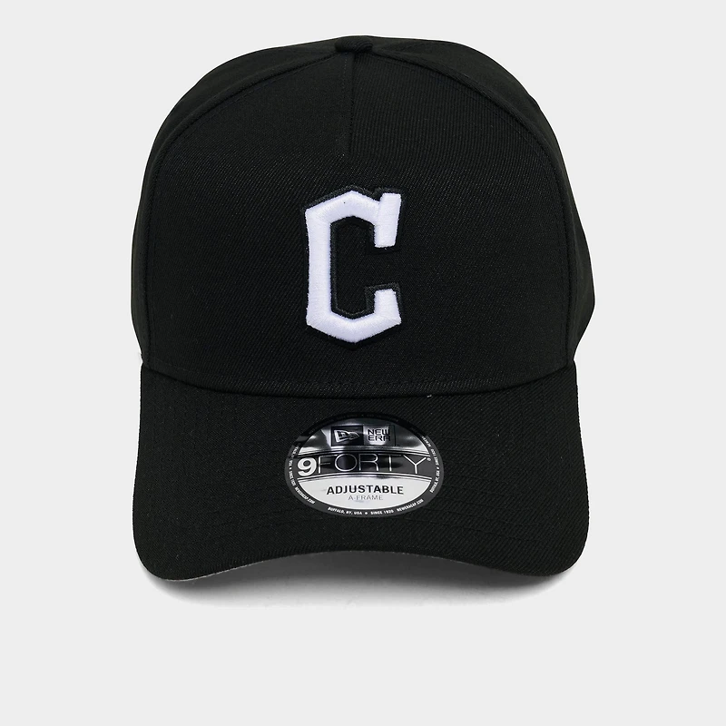New Era Cleveland Guardians MLB 9FORTY A-Frame Monochrome Snapback Hat