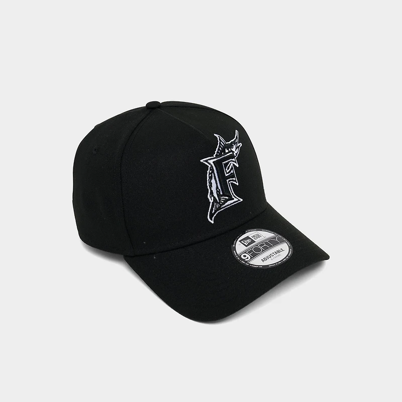 New Era Florida Marlins MLB 9FORTY A-Frame Monochrome Snapback Hat