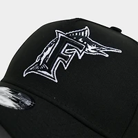 New Era Florida Marlins MLB 9FORTY A-Frame Monochrome Snapback Hat
