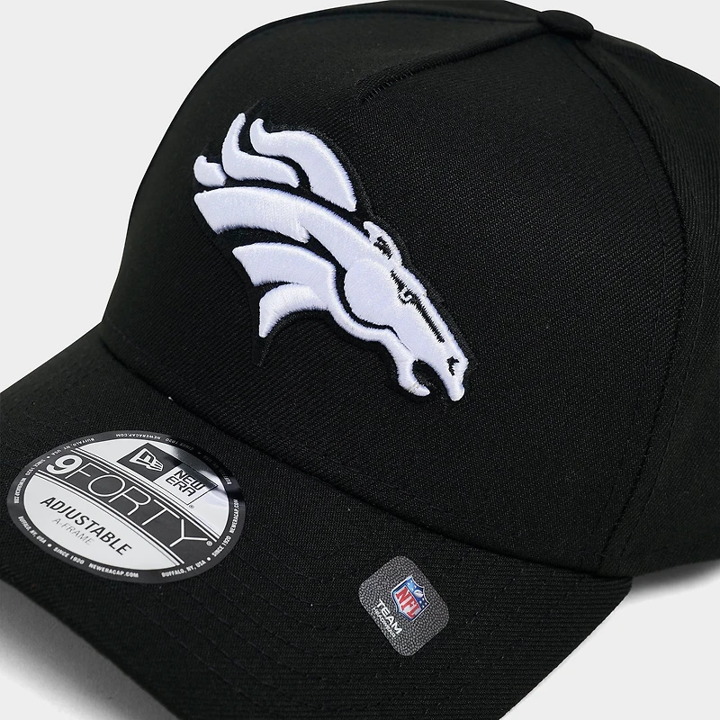 New Era Denver Broncos NFL 9FORTY A-Frame Monochrome Snapback Hat