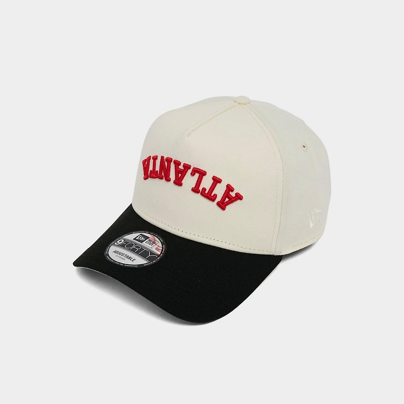 New Era Atlanta Hawks NBA 9FORTY A-Frame Upside Down Wordmark Snapback Hat