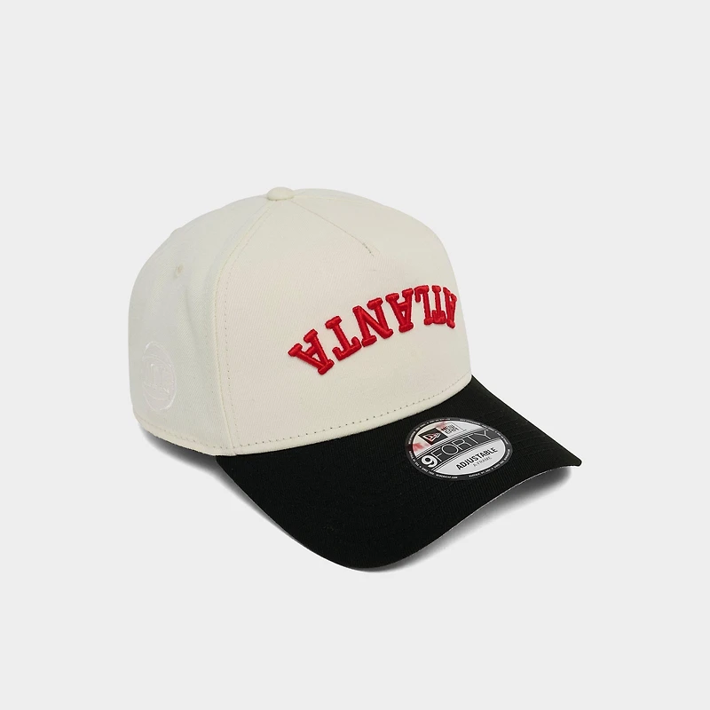New Era Atlanta Hawks NBA 9FORTY A-Frame Upside Down Wordmark Snapback Hat