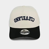 New Era Cleveland Guardians MLB 9FORTY A-Frame Upside Down Wordmark Snapback Hat