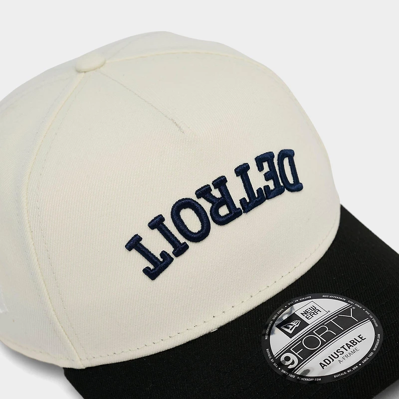 New Era Detroit Tigers MLB 9FORTY A-Frame Upside Down Wordmark Snapback Hat
