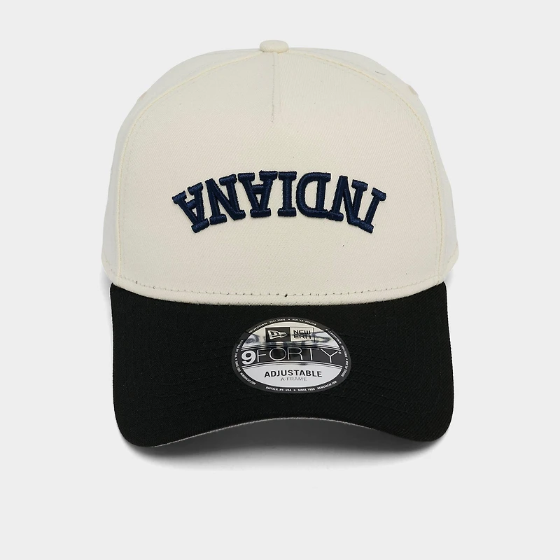 New Era Indiana Pacers NBA 9FORTY A-Frame Upside Down Wordmark Snapback Hat