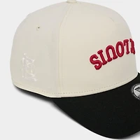 New Era St. Louis Cardinals MLB Upside Down Wordmark 9FORTY A-Frame Snapback Hat