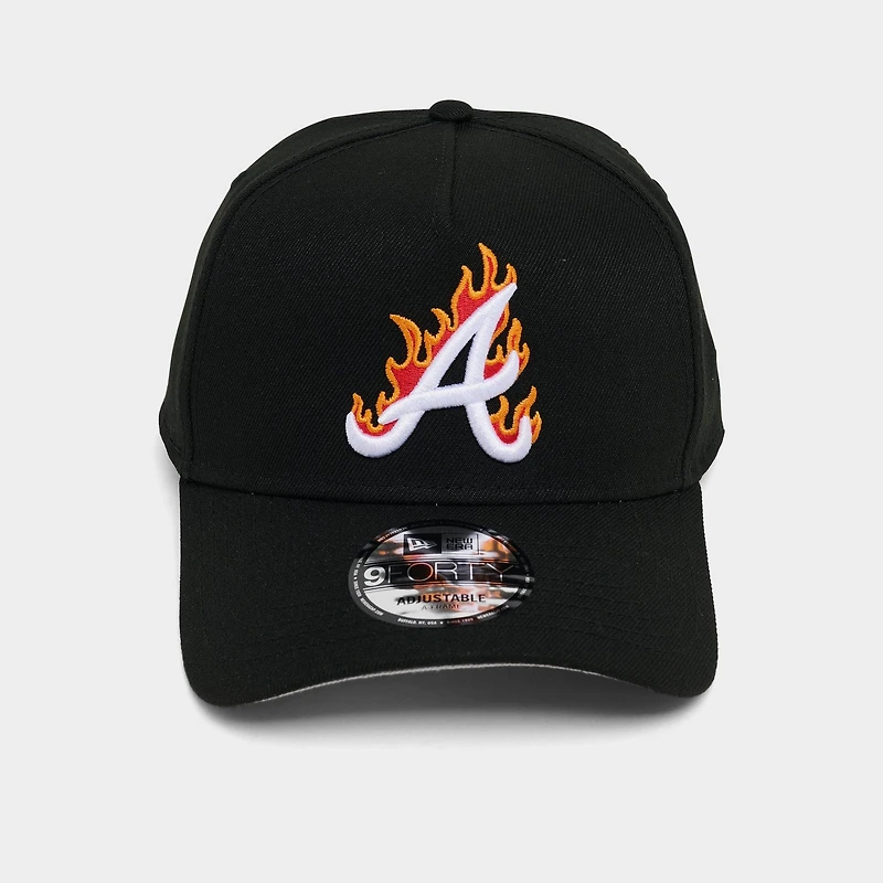 New Era Atlanta Braves MLB 9FORTY Flame Logo Snapback Hat