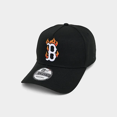 New Era Boston Red Sox MLB Flame Logo 9FORTY A-Frame Snapback Hat
