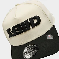New Era Kansas City Chiefs NFL Upside Down 9FORTY A-Frame Snapback Hat