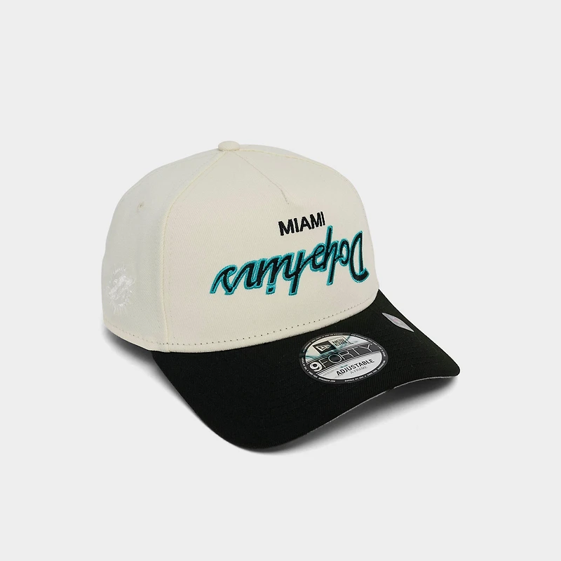 New Era Miami Dolphins NFL 9FORTY Upside Down A-Frame Snapback Hat