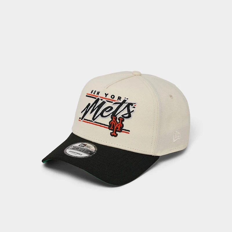New Era New York Mets MLB Graphic Logo 9FORTY A-Frame Snapback Hat