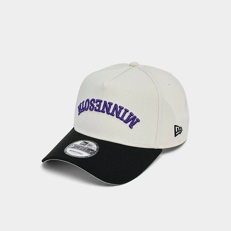 New Era Minnesota Vikings NFL Upside Down 9FORTY A-Frame Snapback Hat