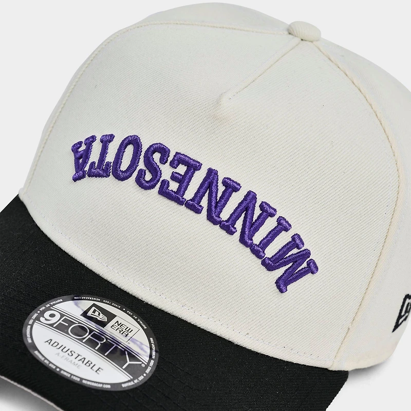 New Era Minnesota Vikings NFL Upside Down 9FORTY A-Frame Snapback Hat