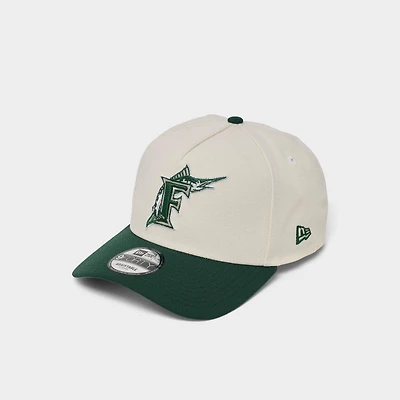 New Era Florida Marlins MLB Dark Green 9FORTY A-Frame Snapback Hat