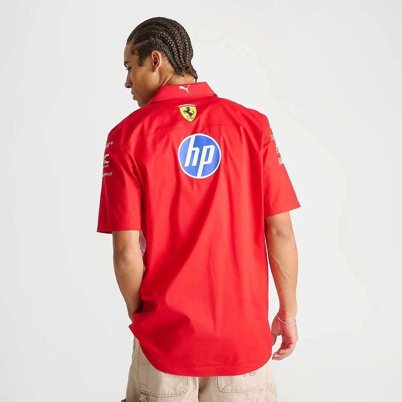 Men's Puma Scuderia Ferrari HP Replica Button-Up Shirt