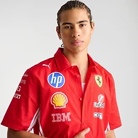 Men's Puma Scuderia Ferrari HP Replica Button-Up Shirt
