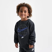 Kids' Toddler Nike Globe Crewneck Sweatshirt and Jogger Pants Set