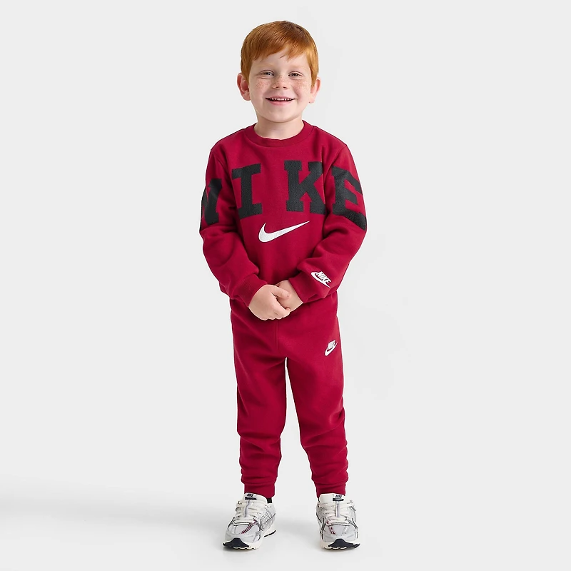 Kids' Toddler Nike Crewneck Sweatshirt and Jogger Pants Set
