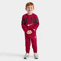 Kids' Toddler Nike Crewneck Sweatshirt and Jogger Pants Set