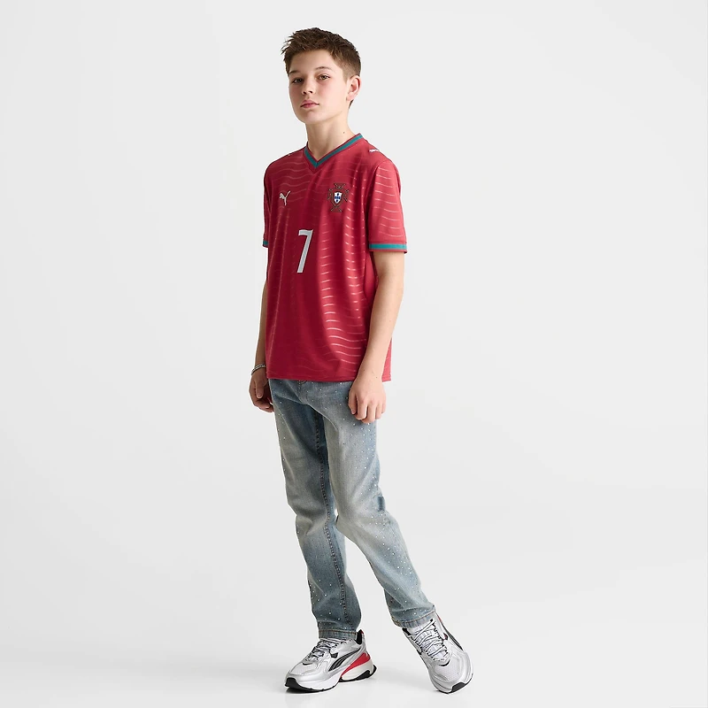 Big Kids' Puma Portugal Home 2026 Ronaldo Soccer Jersey