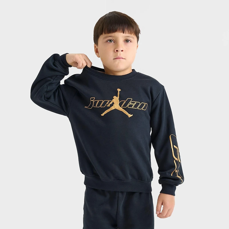 Little Kids' Jordan Mountainside Crewneck Sweatshirt and Jogger Pants Set