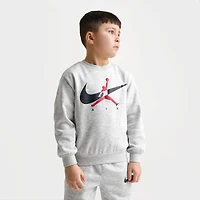 Little Kids' Jordan Jumpman Swoosh Crewneck Sweatshirt and Jogger Pants Set