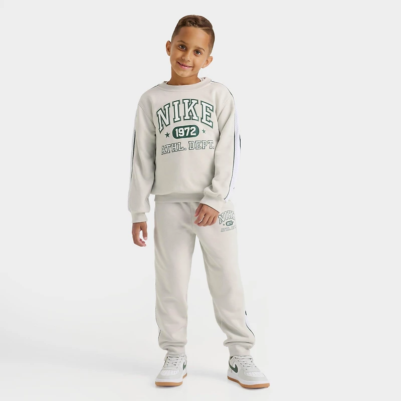 Little Kids' Nike Athletic Dept. 1972 PE Crewneck Sweatshirt and Jogger Pants Set