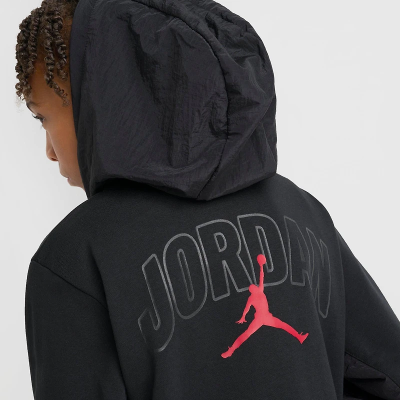 Big Kids' Jordan Fleece Ripstop Full-Zip Hoodie