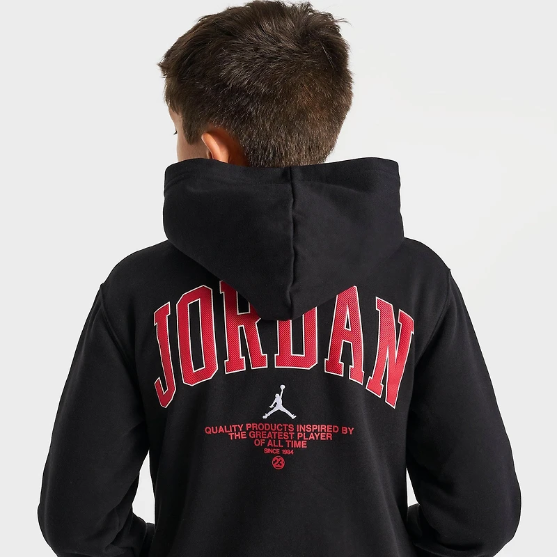 Big Kids' Jordan Flight Arch Logo Fleece Pullover Hoodie