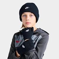 Kids' Nike Futura Beanie Hat and Gloves Set